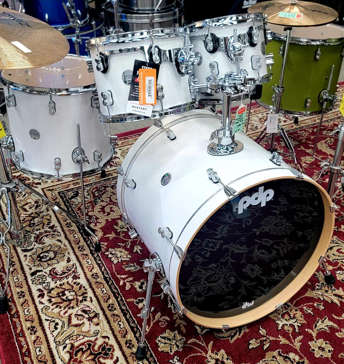 PDP Concept Maple 7 Pc Shell Pack Silver Black Sparkle Fade