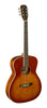 BES-A DCB Dark cherryburst acoustic auditorium guitar with solid spruce top, Bessie series J.N Guitars