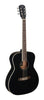 BES-A BK Black acoustic auditorium guitar with solid spruce top, Bessie series J.N Guitars