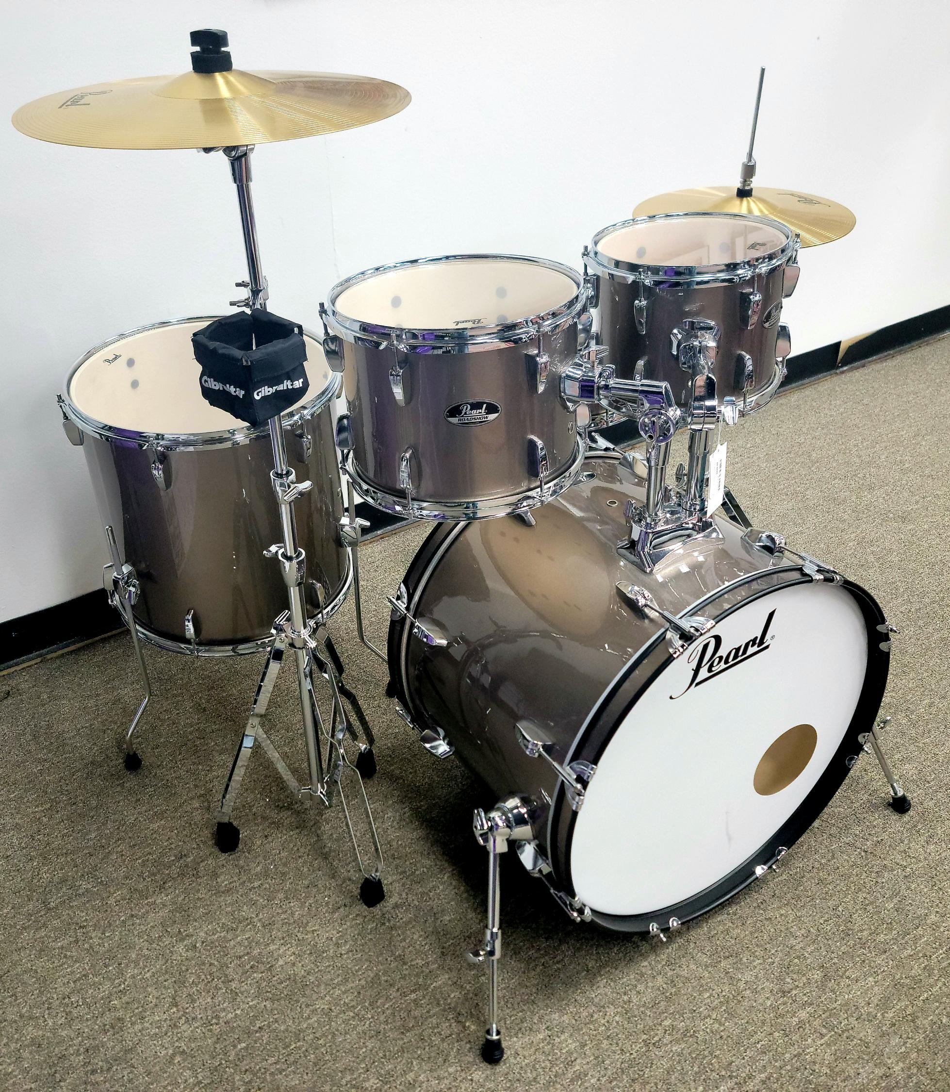 Set completo Pearl Roadshow 5 pezzi conSet completo Pearl Roadshow 5 pezzi con  