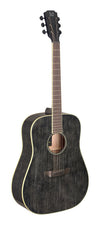 YAK-D Acoustic dreadnought guitar with solid mahogany top, Yakisugi series J.N Guitars