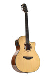 HG250-CE-N Silver series 250, Grand auditorium acoustic-electric guitar with cutaway Crafter