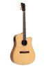 SA45 DCE-LW Dreadnought cutaway acoustic-electric guitar with spruce top, 45 series Stagg