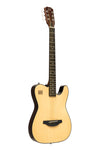 EW3000CN Electric solid body folk guitar with cutaway, natural-coloured J.N Guitars