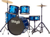 TIM122B BL 5-piece, 6-ply basswood, 22" standard drum set with hardware & cymbals Stagg