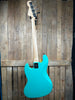 Custom Jazz-Style Bass Guitar-Teal w/Gig Bag (Pre-Owned)