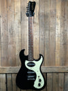 Telestar Mona Electric Guitar w/Case and Amp-Black Sparkle (Pre-Owned)