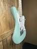 Squier Mini Jazzmaster HH Electric Guitar - Surf Green with Maple Fingerboard