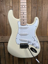 Squier Affinity Series Stratocaster Electric Guitar - Olympic White with Maple Fingerboard