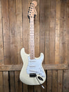 Squier Affinity Series Stratocaster Electric Guitar - Olympic White with Maple Fingerboard