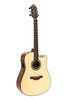 CRAFTER Able series 600, cutaway Dreadnought electric-acoustic guitar with solid spruce top ABLE D600CE N
