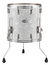 Pearl Music City Custom 14"x12" Reference Series Floor Tom WHITE SATIN MOIRE RF1412F/C722