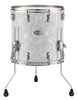 Pearl Music City Custom 14"x12" Reference Series Floor Tom WHITE SATIN MOIRE RF1412F/C722